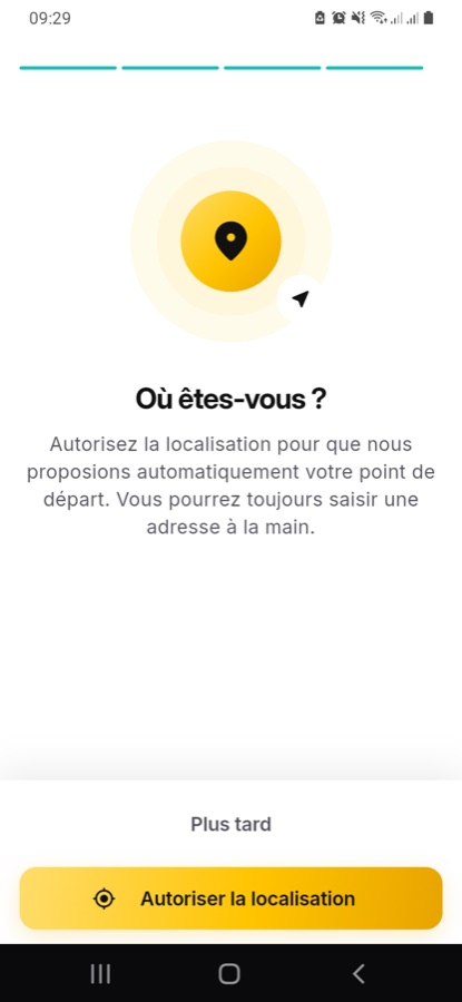 Autorisation de localisation