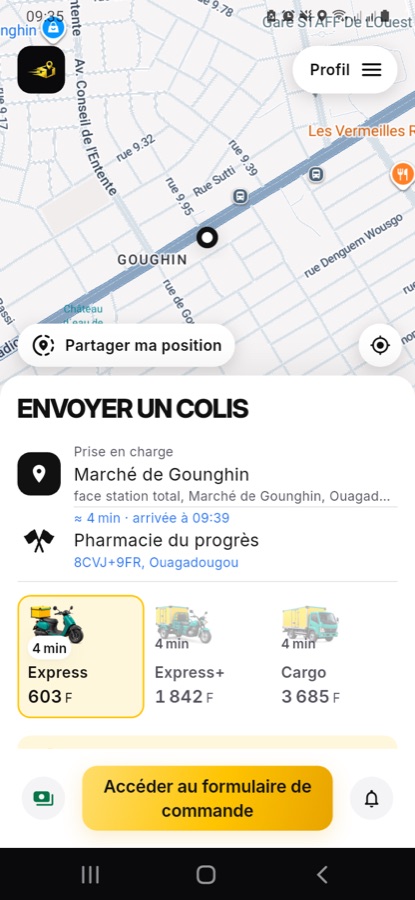 Écran d’accueil