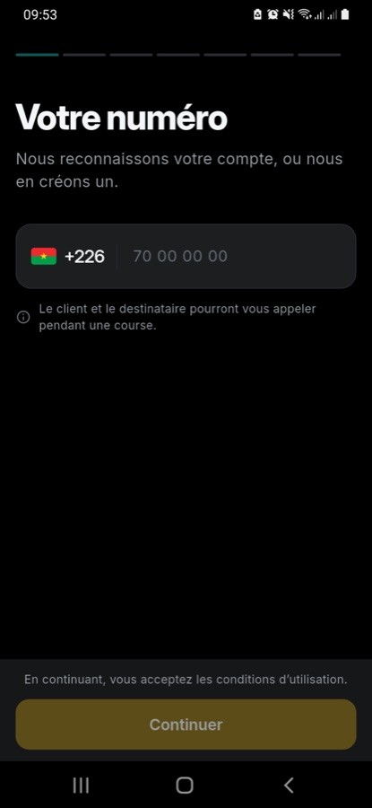 Saisie du numéro