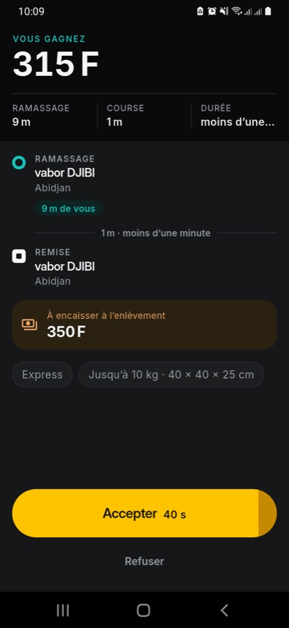 Nouvelle course proposée