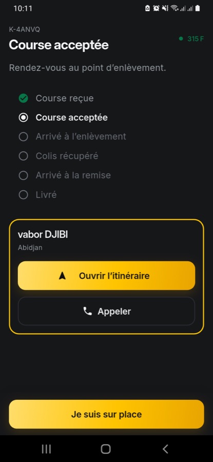 Retour à la course